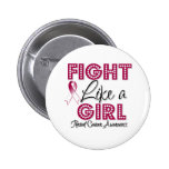 Fight Like a Girl Dazzling - Throat Cancer buttons
