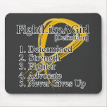Fight Like a Girl Definition - Appendix Cancer mousepads