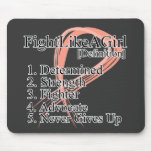 Fight Like a Girl Definition - Endometrial Cancer mousepads