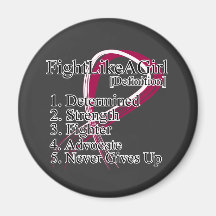 Fight Like a Girl Definition - Head Neck Cancer Magnet