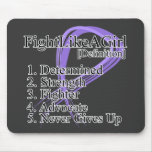 Fight Like a Girl Definition - Hodgkins Lymphoma mousepads