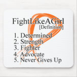 Fight Like a Girl Definition - Kidney Cancer 2 mousepads