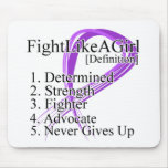 Fight Like a Girl Definition - Leiomyosarcoma mousepads