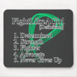 Fight Like a Girl Definition - Liver Cancer mousepads