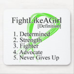 Fight Like a Girl Definition - Lymphoma mousepads