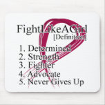 Fight Like a Girl Definition - Multiple Myeloma mousepads
