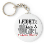 Fight Like A Girl Diabetes 15.2 keychains