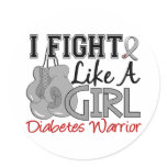 Fight Like A Girl Diabetes 15.2 Stickers