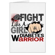 Fight Like A Girl Diabetes 20.2 Card
