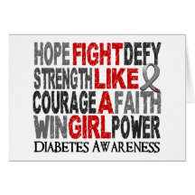Fight Like A Girl Diabetes 23.3 Cards