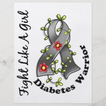Fight Like A Girl Diabetes 29.4 Personalized Flyer