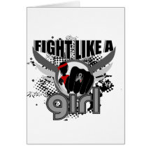 Fight Like A Girl Diabetes 33.8 Greeting Cards