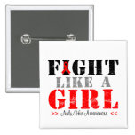 Fight Like a Girl Distressed - AIDS buttons