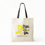 Fight Like a Girl - Distressed - Bladder Cancer bags