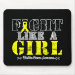Fight Like a Girl Distressed - Bladder Cancer mousepads