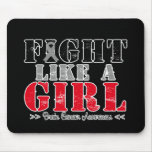 Fight Like a Girl Distressed - Brain Cancer mousepads