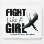 Fight Like A Girl Distressed Carcinoid Cancer mousepads