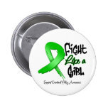Fight Like a Girl - Distressed - Cerebral Palsy buttons