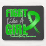 Fight Like A Girl Distressed Cerebral Palsy mousepads