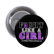Fight Like a Girl Distressed - Crohns Disease Pins