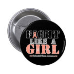 Fight Like a Girl Distressed - Endometrial Cancer buttons