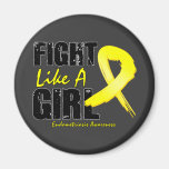 Fight Like A Girl Distressed Endometriosis Magnets
