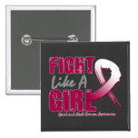 Fight Like A Girl Distressed Head Neck Cancer buttons
