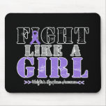 Fight Like a Girl Distressed - Hodgkins Lymphoma mousepads