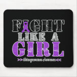 Fight Like a Girl Distressed - Leiomyosarcoma mousepads