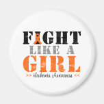 Fight Like a Girl Distressed - Leukemia Magnets