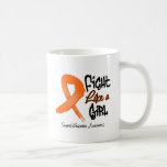 Fight Like a Girl - Distressed - Leukemia Coffee Mugs