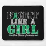 Fight Like a Girl Distressed - Liver Disease mousepads