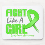 Fight Like A Girl Distressed Lymphoma mousepads