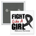Fight Like A Girl Distressed Melanoma buttons