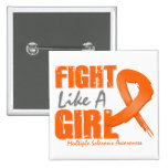 Fight Like A Girl Distressed Multiple Sclerosis buttons