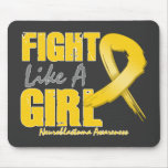 Fight Like A Girl Distressed Neuroblastoma mousepads
