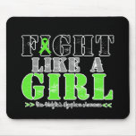 Fight Like a Girl Distressed Non-Hodgkins Lymphoma mousepads