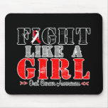 Fight Like a Girl Distressed - Oral Cancer mousepads