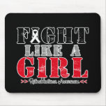 Fight Like a Girl Distressed - Retinoblastoma mousepads