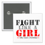 Fight Like a Girl Distressed - Skin Cancer buttons