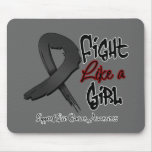 Fight Like a Girl - Distressed - Skin Cancer mousepads