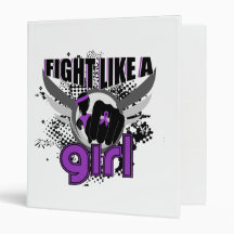 Fight Like A Girl Domestic Violence 33.8 Vinyl Binders