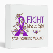 Fight Like A Girl Domestic Violence 38.82 Binder