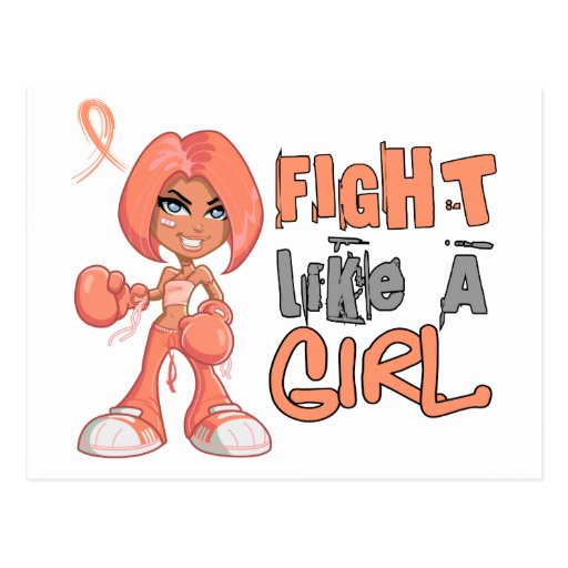 Fight Like a Girl Endometrial Cancer 42.8.png Postcards