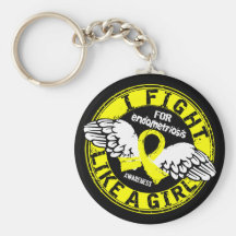 Fight Like A Girl Endometriosis 16.5 Keychain