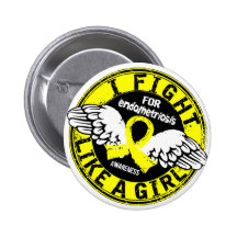 Fight Like A Girl Endometriosis 16.5 Pins