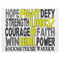 Fight Like A Girl Endometriosis 23.4 Custom Flyer