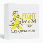 Fight Like A Girl Endometriosis 38.82 Vinyl Binders