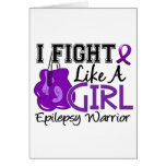 Fight Like A Girl Epilepsy 15.2 Greeting Card