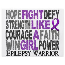 Fight Like A Girl Epilepsy 23.4 Personalized Flyer